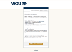 WGU Scholarships Portal